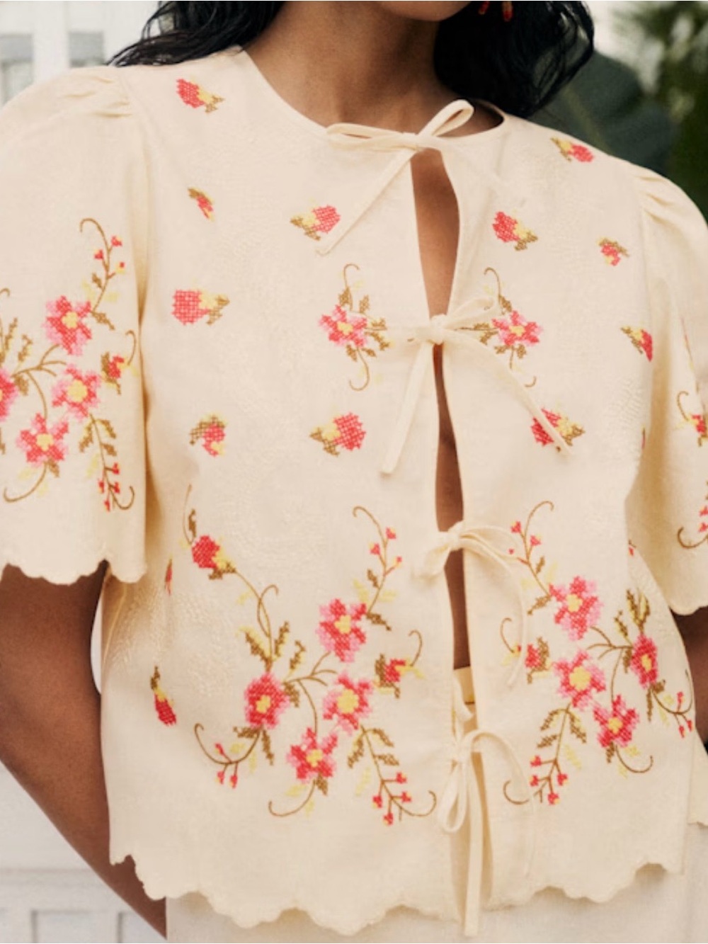 Sezane Zelia Blouse - Sezane x Andion - NWOT - Size 4 / 36 - Picture 2 of 5